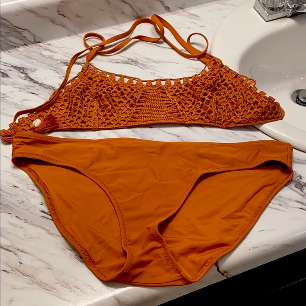 Burnt Orange Aerie Swimsuit